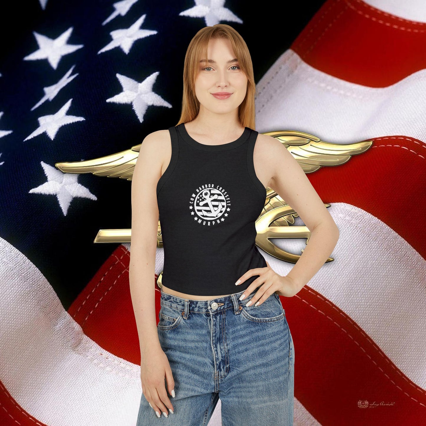 Murph Micro Rib Racer Tank Top