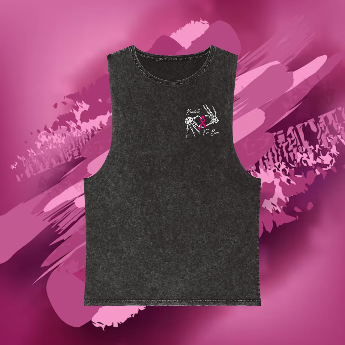 Barbells for Boos Stonewash Tank Top 2025