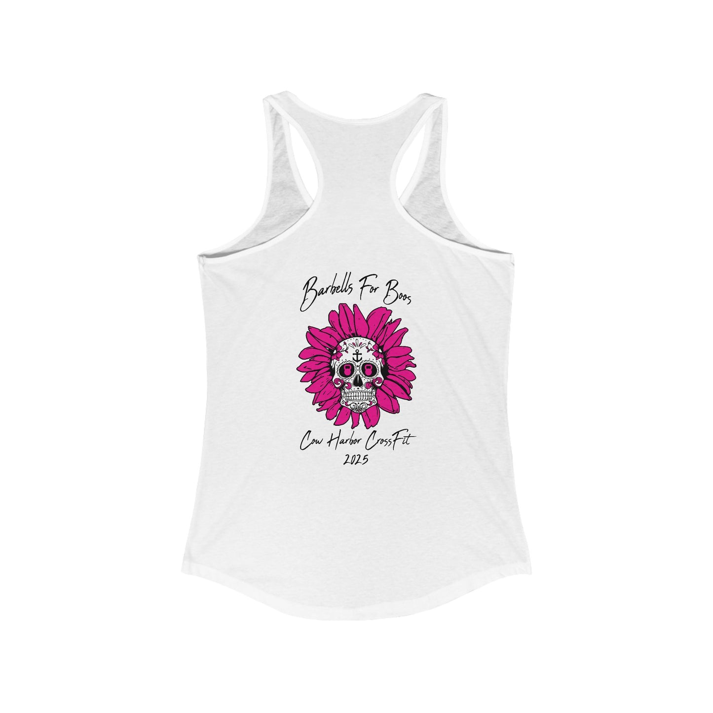 Barbells for Boos Racerback 2025