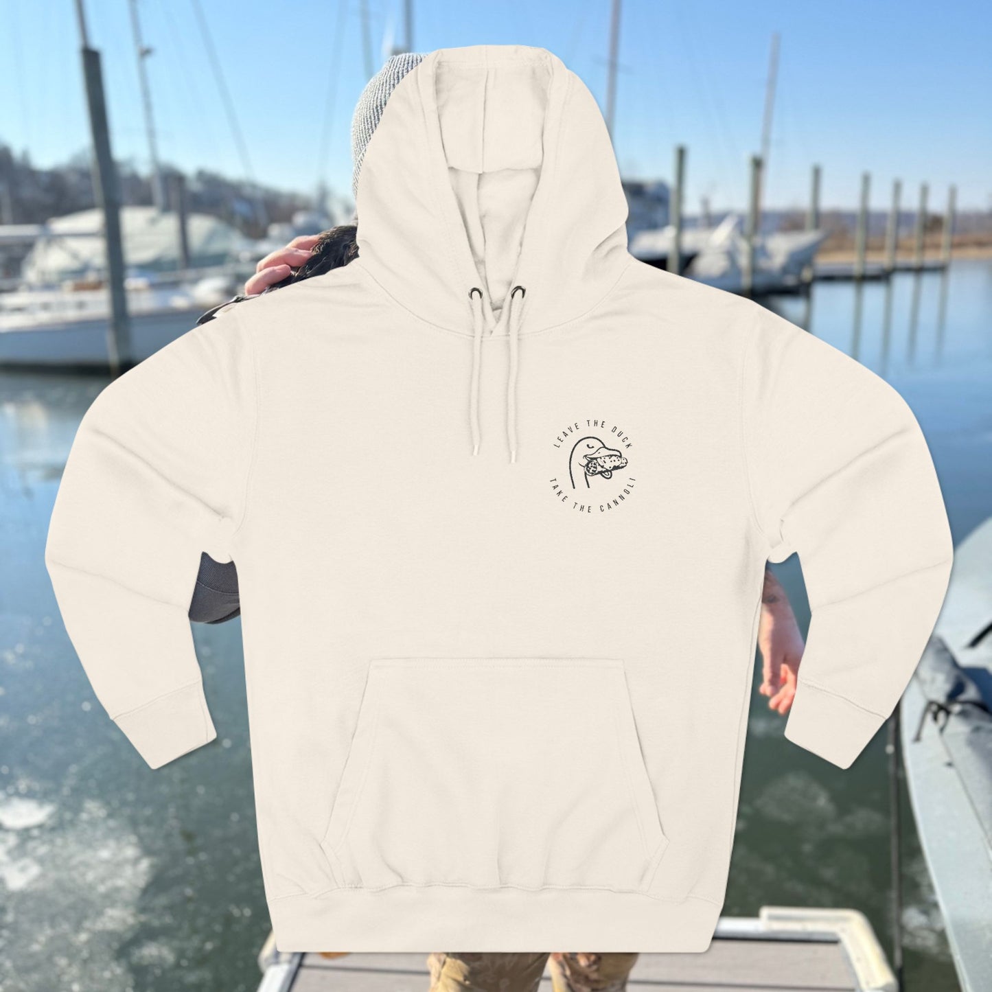 Embroidered LTD Three-Panel Fleece Hoodie
