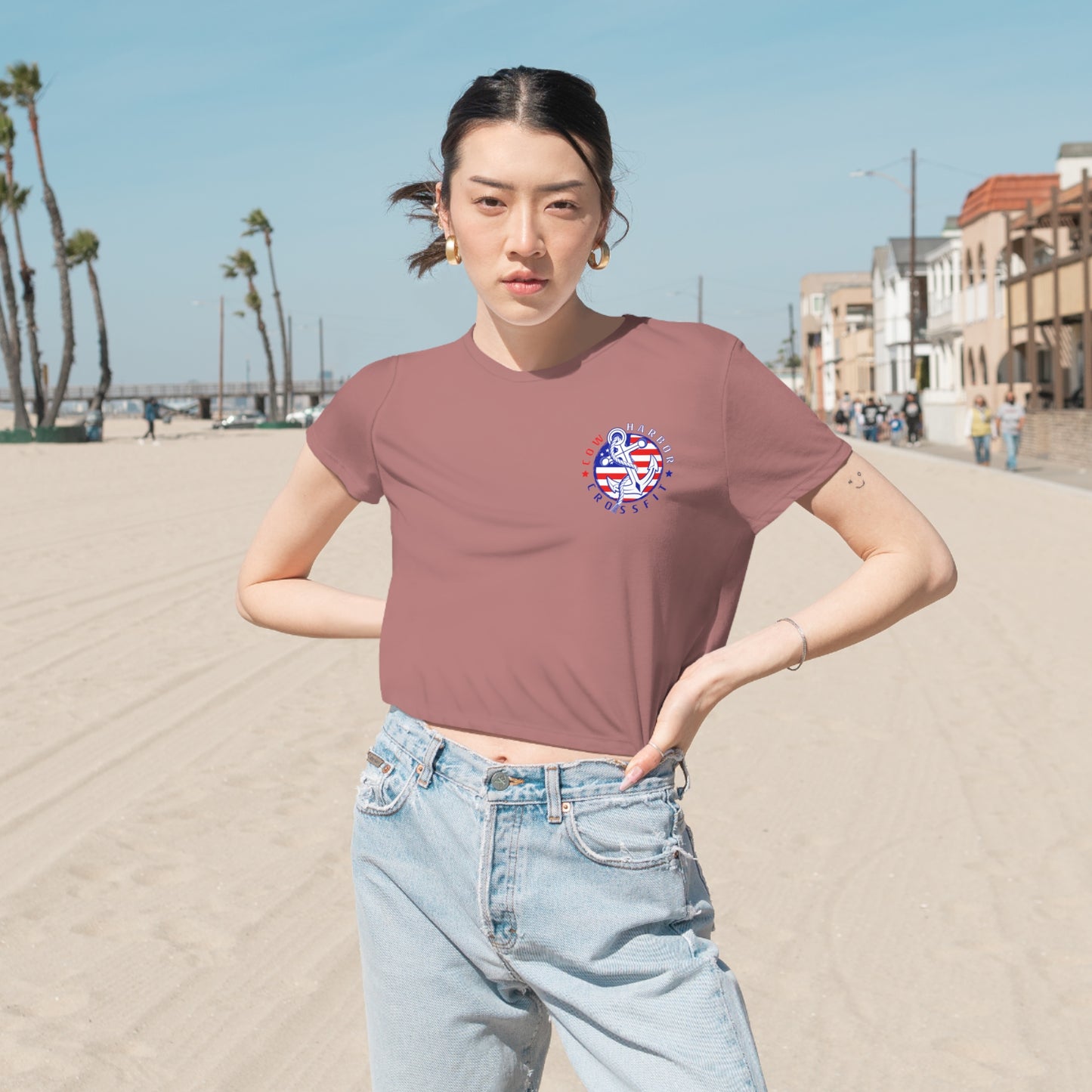 The 2024 Patriot Women's Flowy Cropped Tee