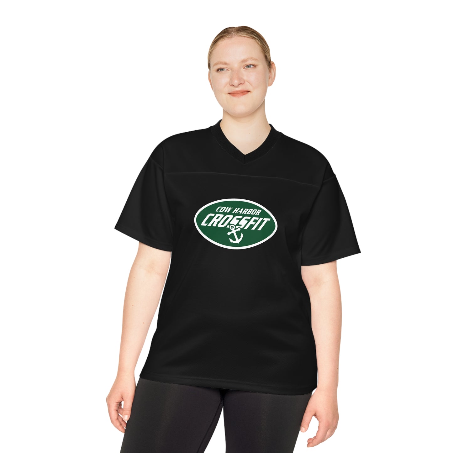 Gang Green Football Jersey in Black