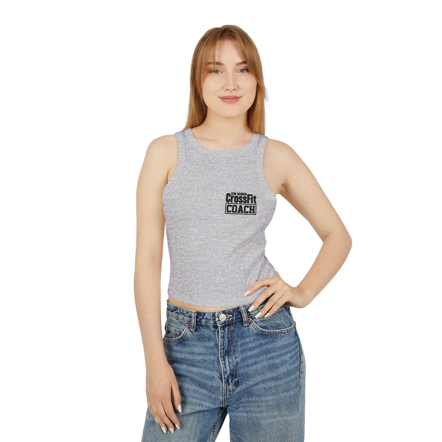 Coaches Micro Rib Racer Tank Top