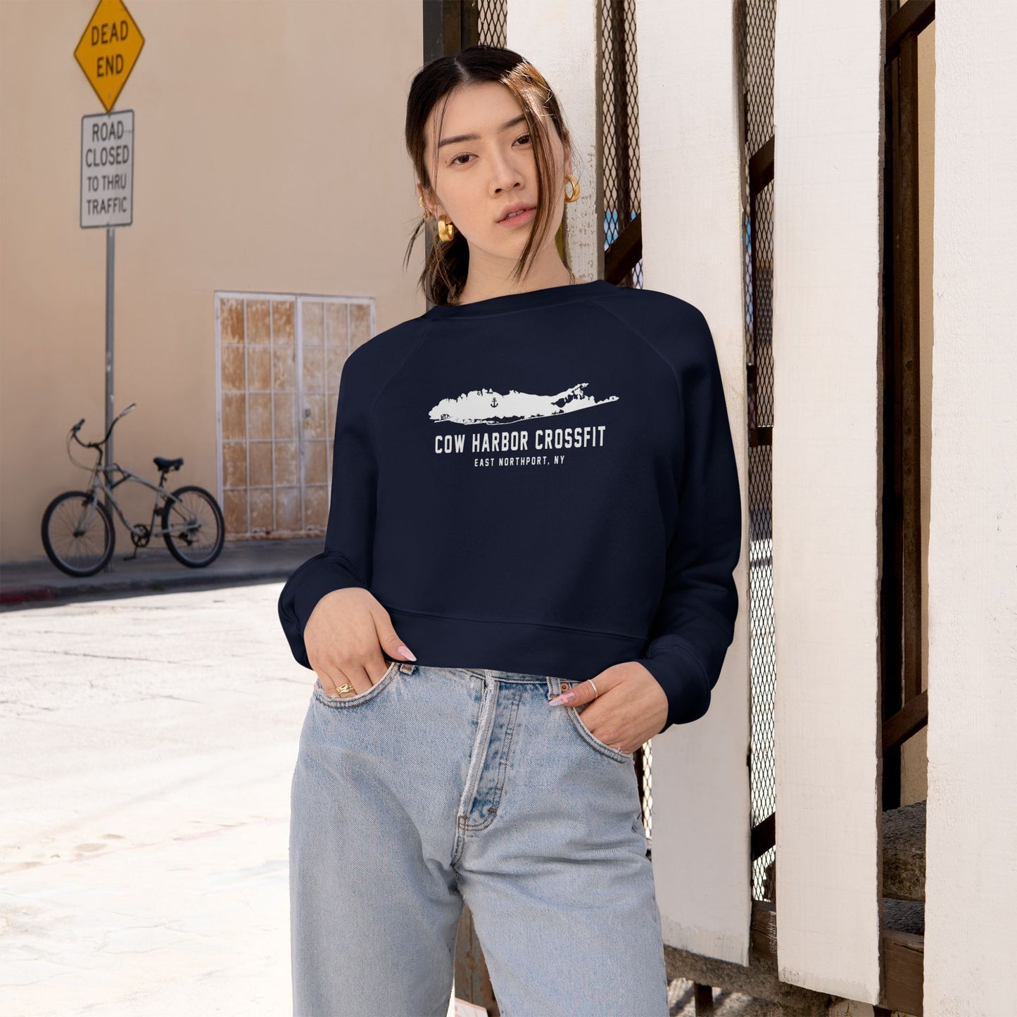 Island Cropped Fleece Pullover