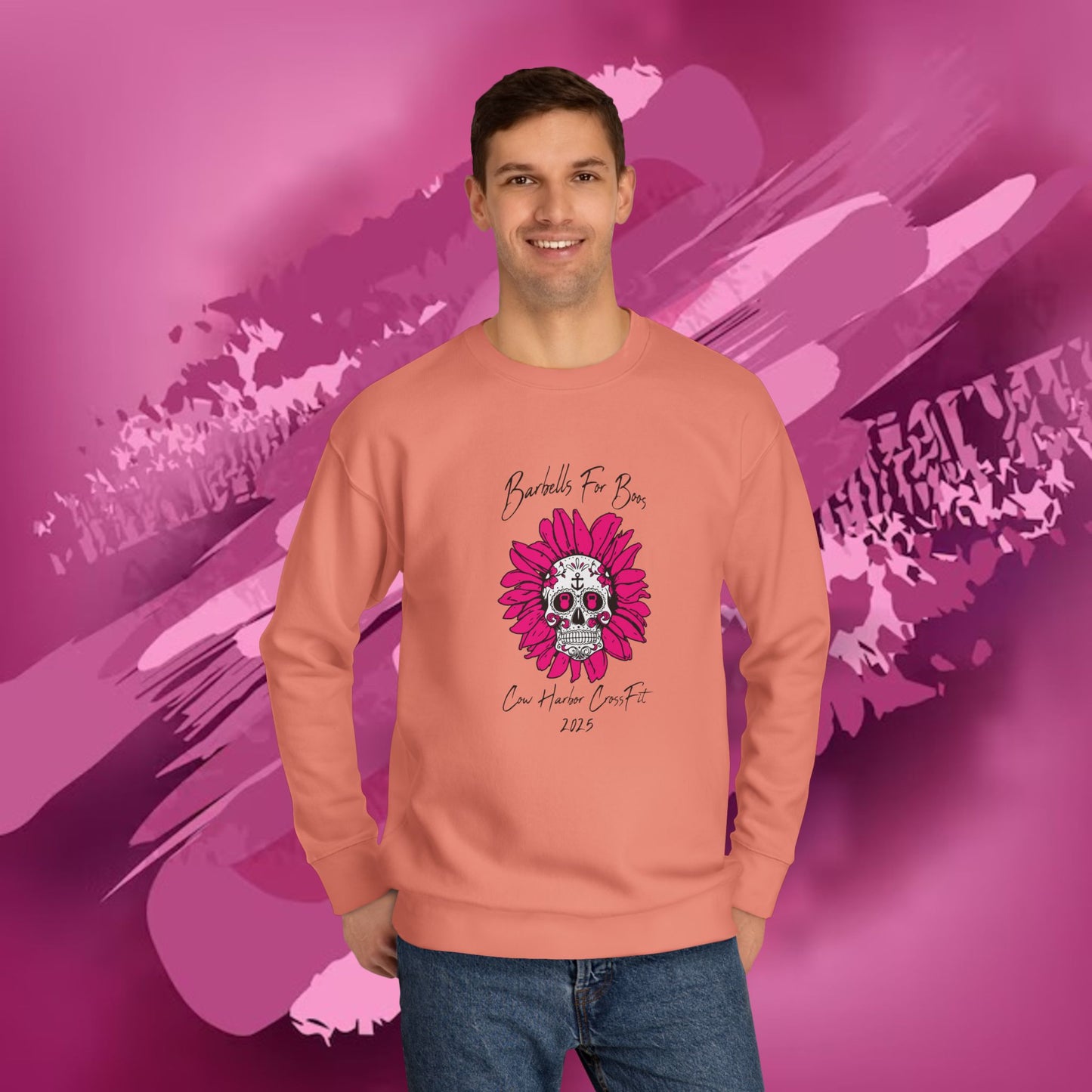 Barbells for Boos 2025 Skull Crew Sweatshirt