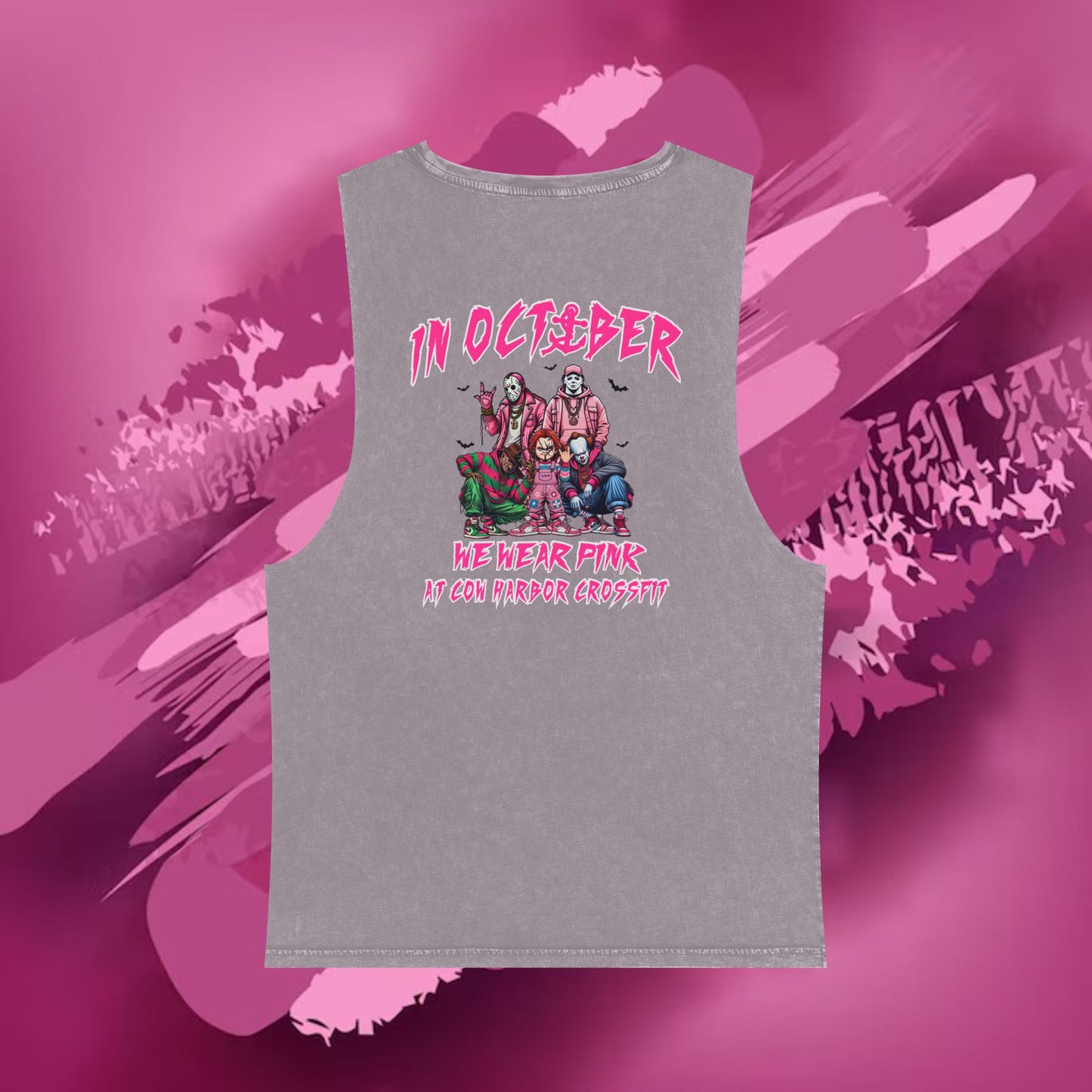 Barbells for Boos Stonewash Tank Top 2025