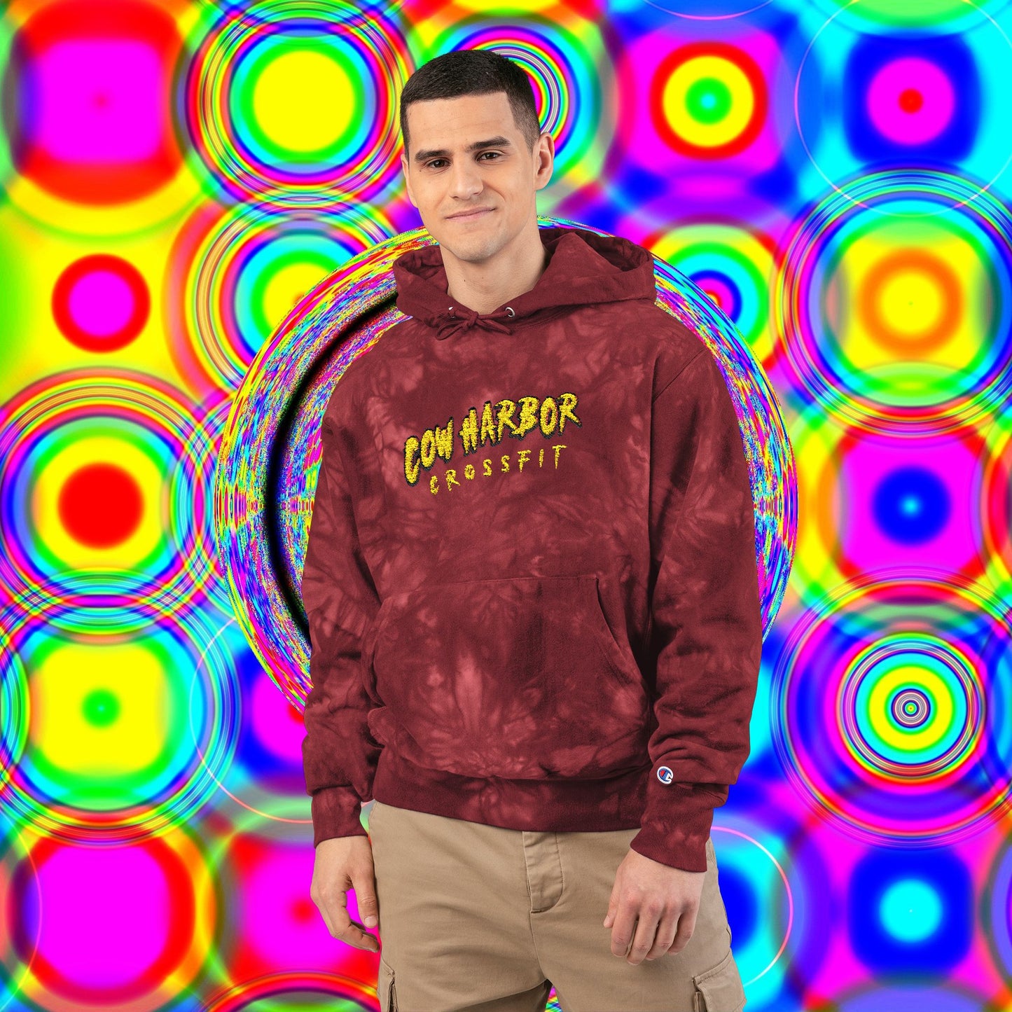 Embroidered CHCF Tie-Dye Champion Hoodie