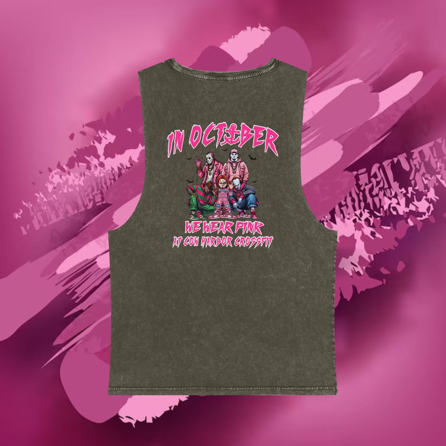 Barbells for Boos Stonewash Tank Top 2025