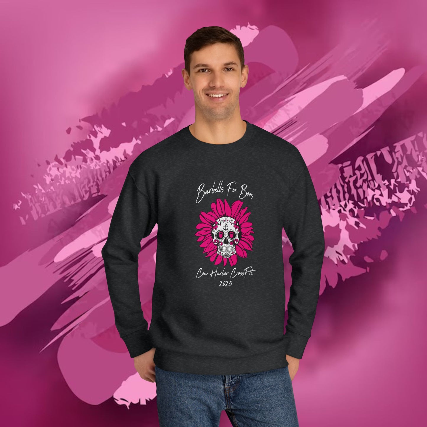 Barbells for Boos 2025 Skull Crew Sweatshirt