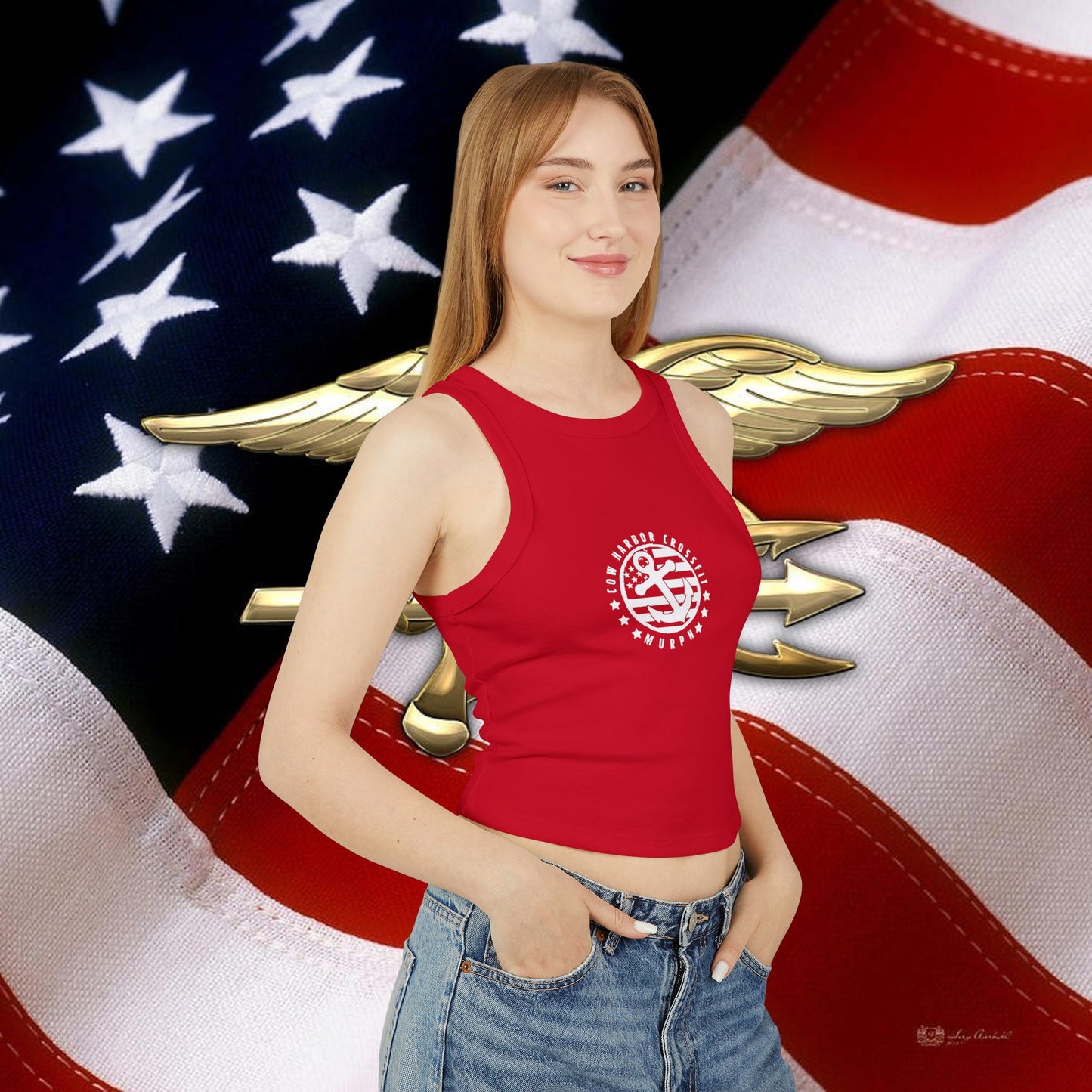 Murph Micro Rib Racer Tank Top