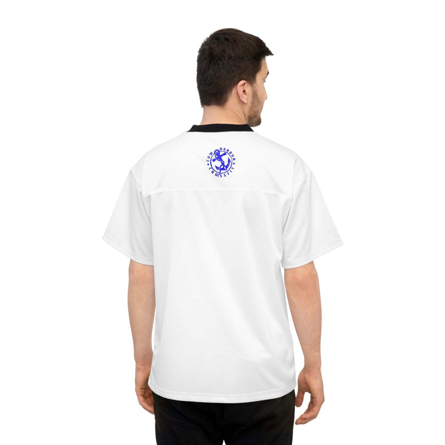 Bleed Blue Football Jersey in White