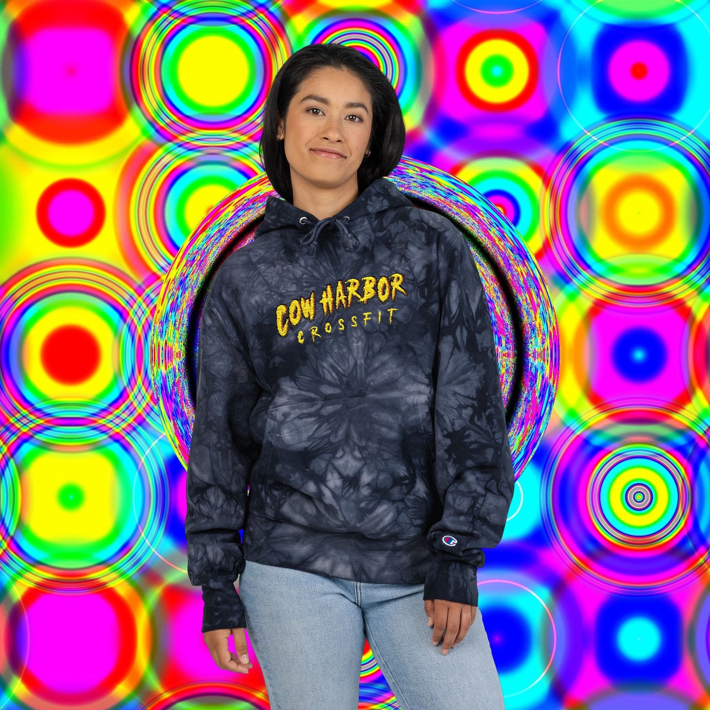 Embroidered CHCF Tie-Dye Champion Hoodie