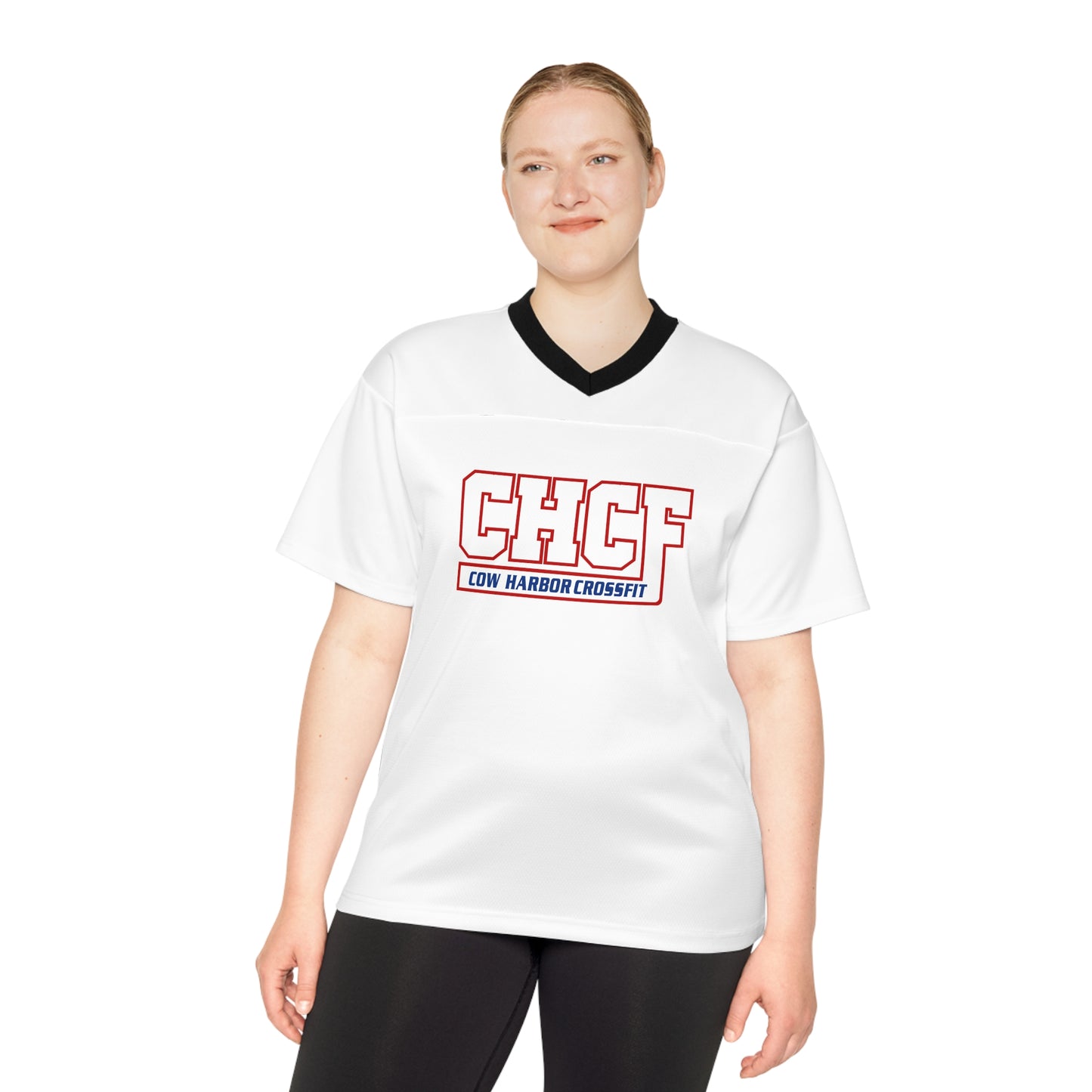 Bleed Blue Football Jersey in White