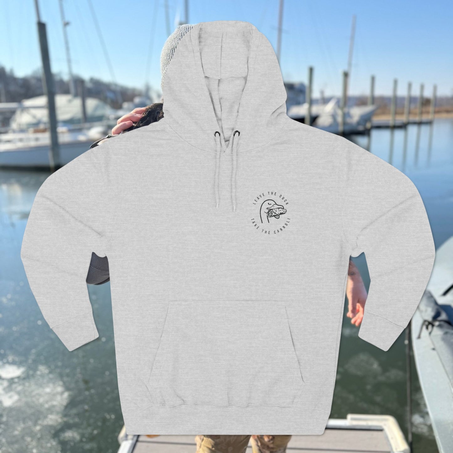 Embroidered LTD Three-Panel Fleece Hoodie