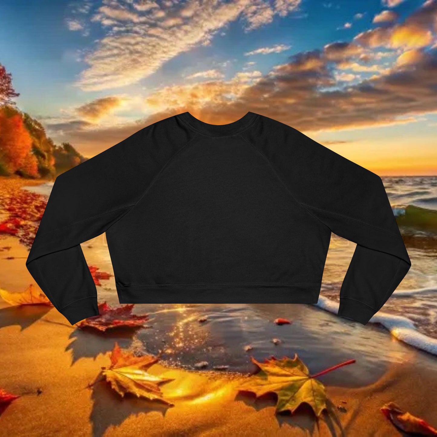 Island Cropped Fleece Pullover