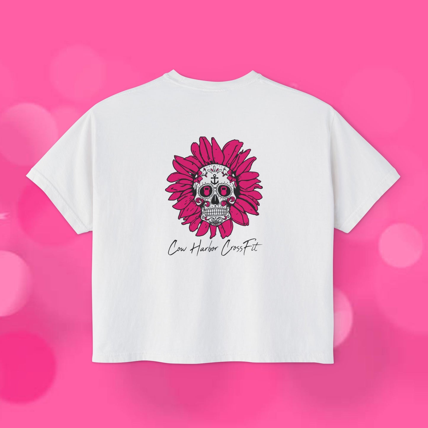Barbells for Boos Women's Skull Boxy Tee