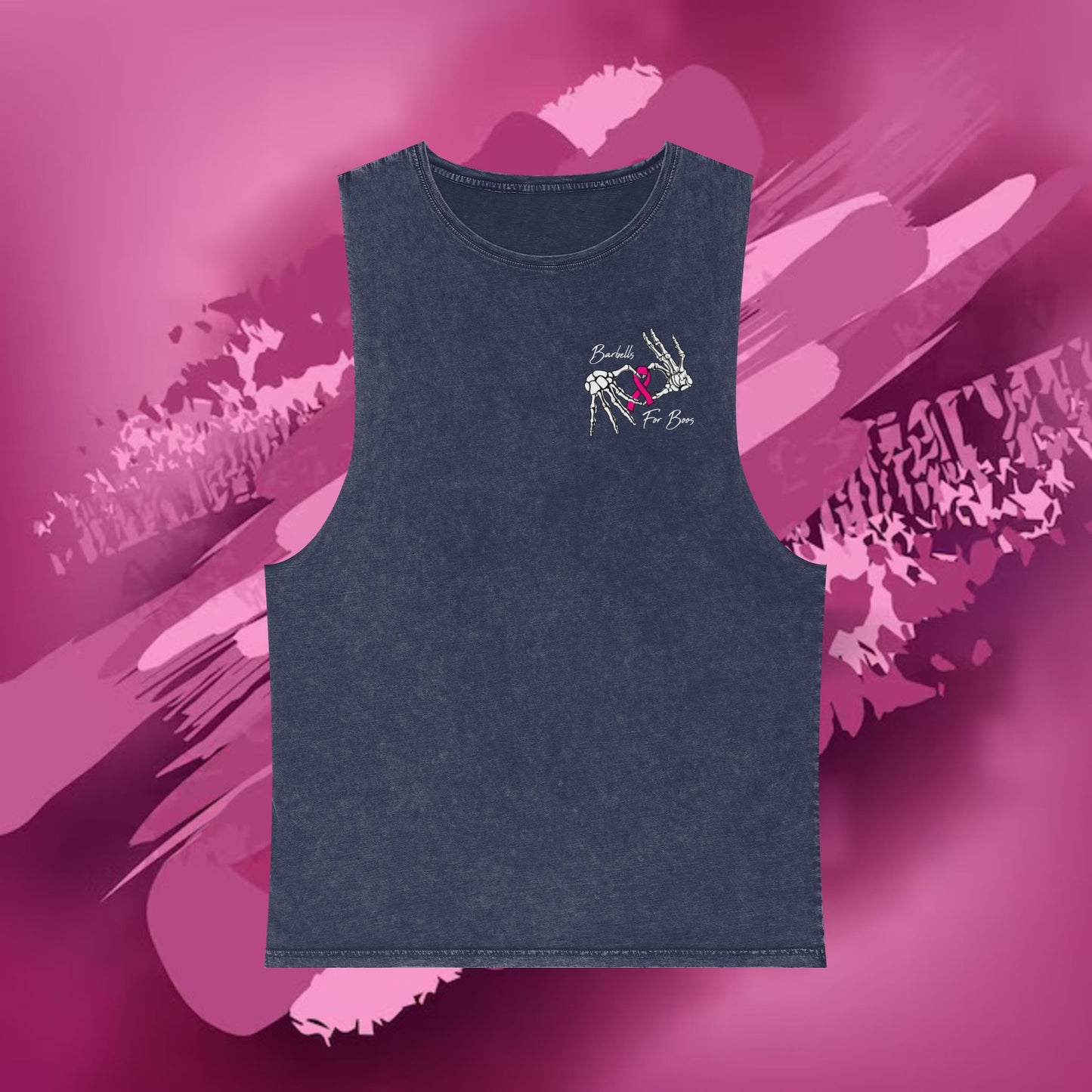 Barbells for Boos Stonewash Tank Top 2025