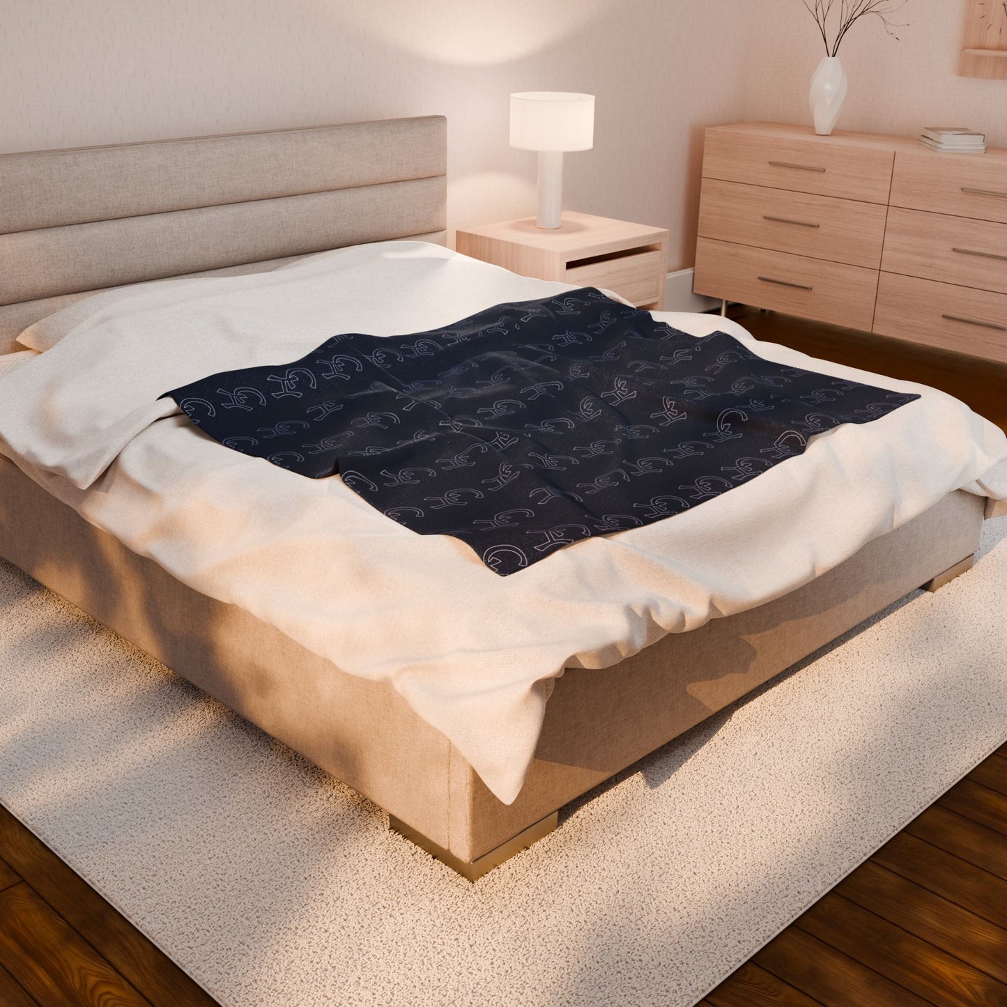 Bronx Bomber Cozy Velveteen Plush Blanket