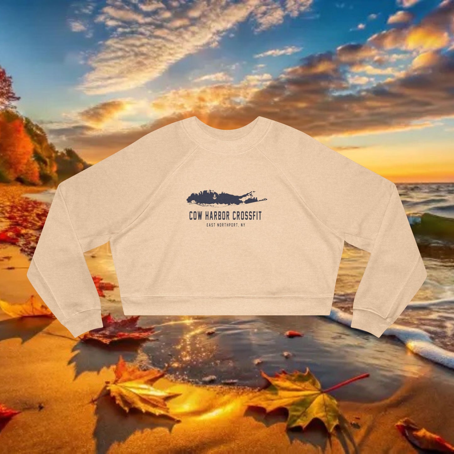 Island Cropped Fleece Pullover
