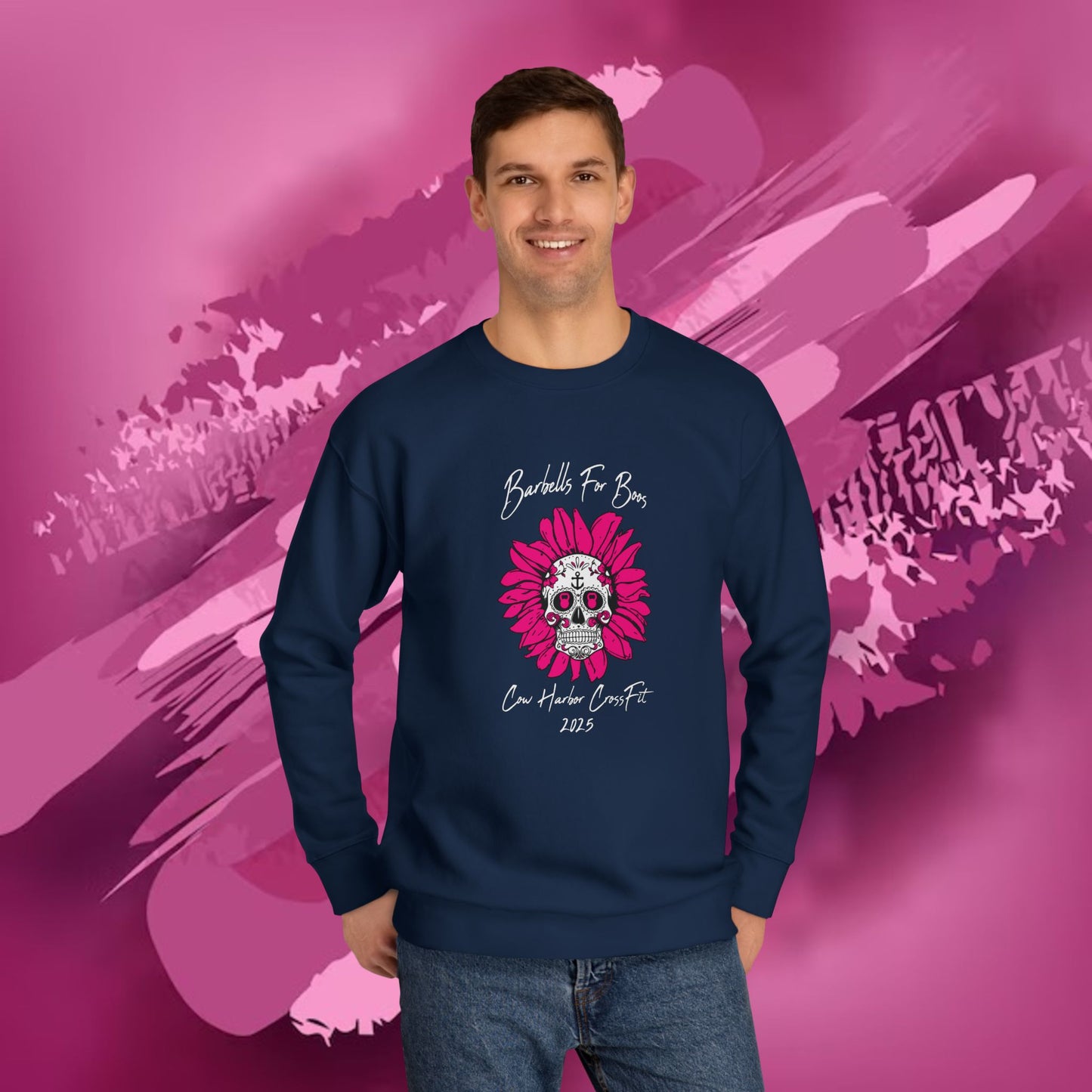 Barbells for Boos 2025 Skull Crew Sweatshirt
