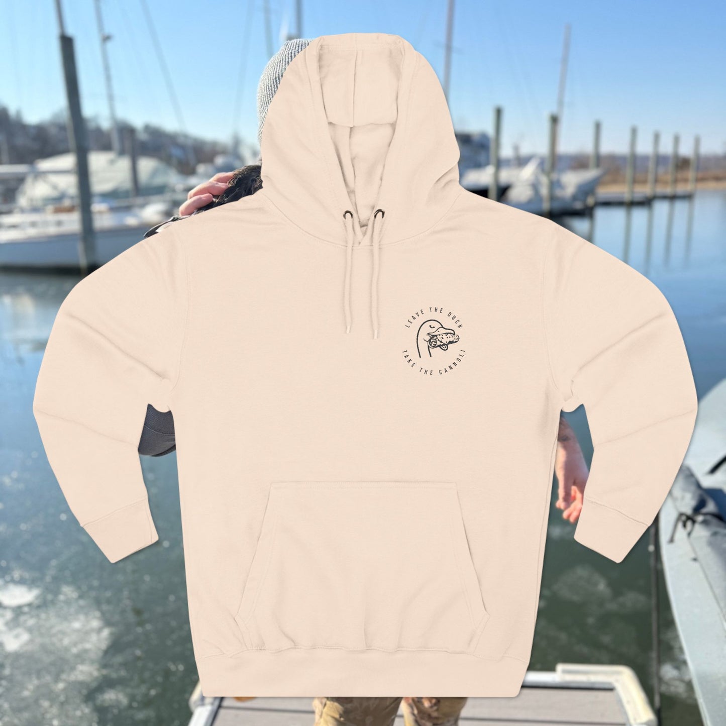 Embroidered LTD Three-Panel Fleece Hoodie