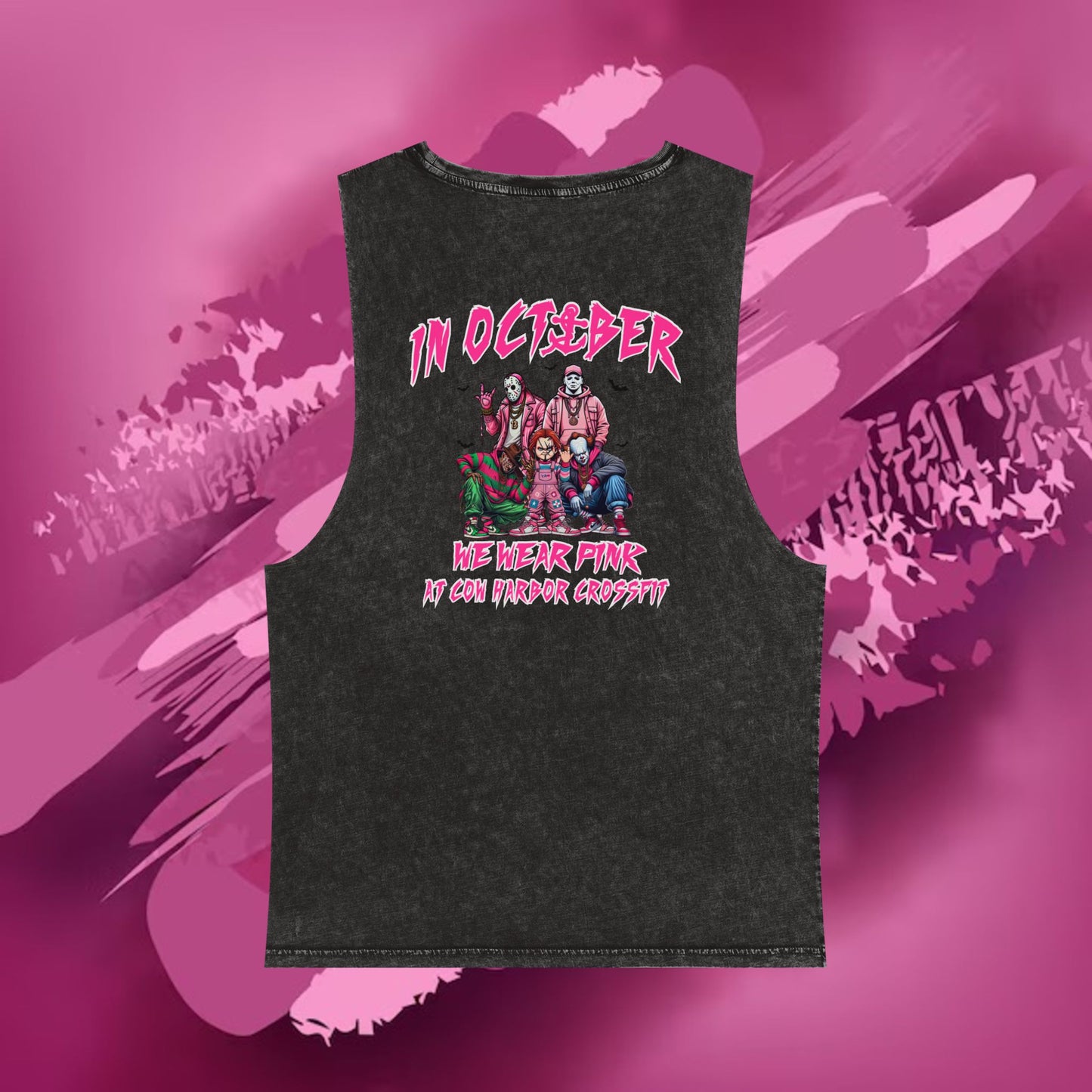 Barbells for Boos Stonewash Tank Top 2025