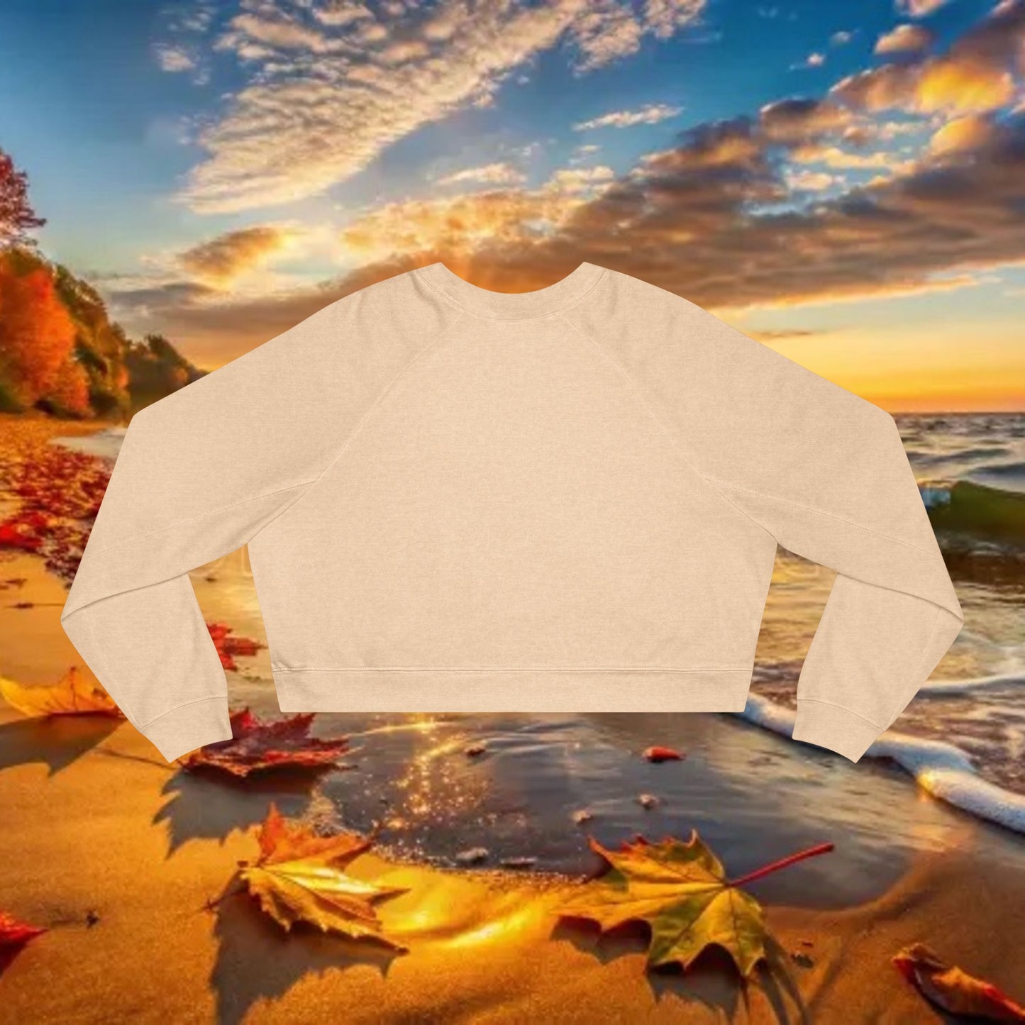 Island Cropped Fleece Pullover
