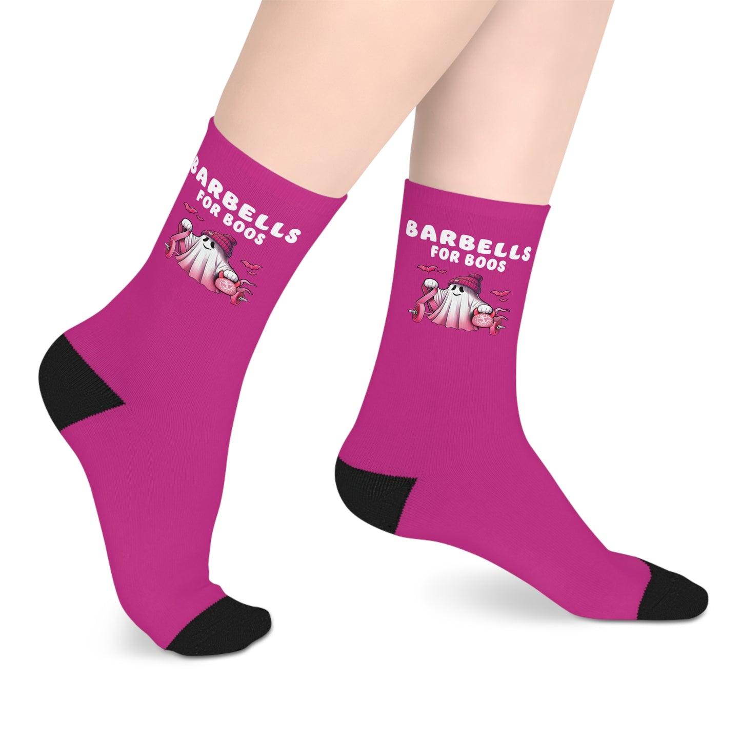 Barbells For Boos Mid-length Socks