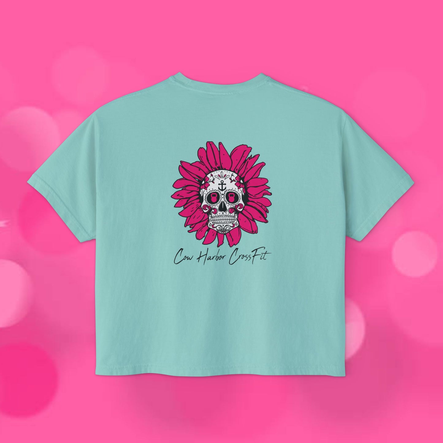Barbells for Boos Women's Skull Boxy Tee