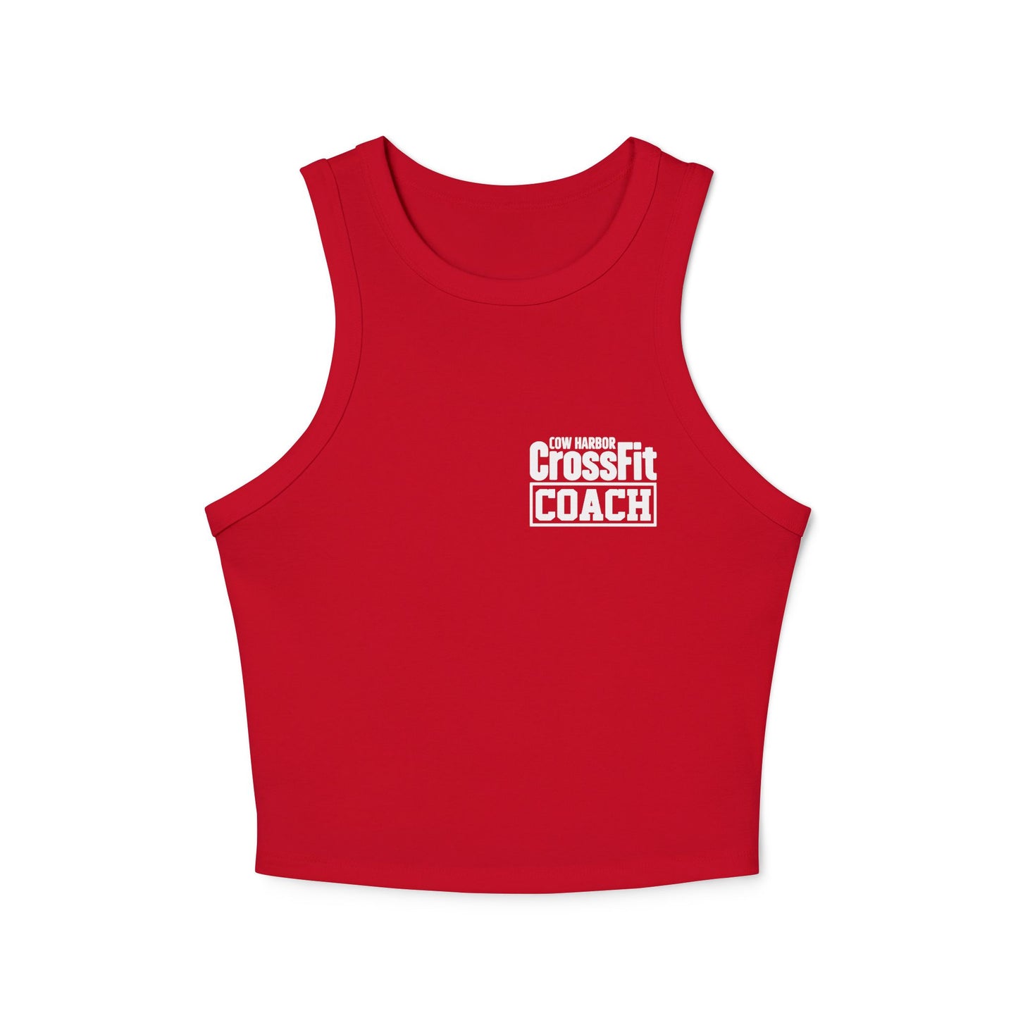 Coaches Micro Rib Racer Tank Top