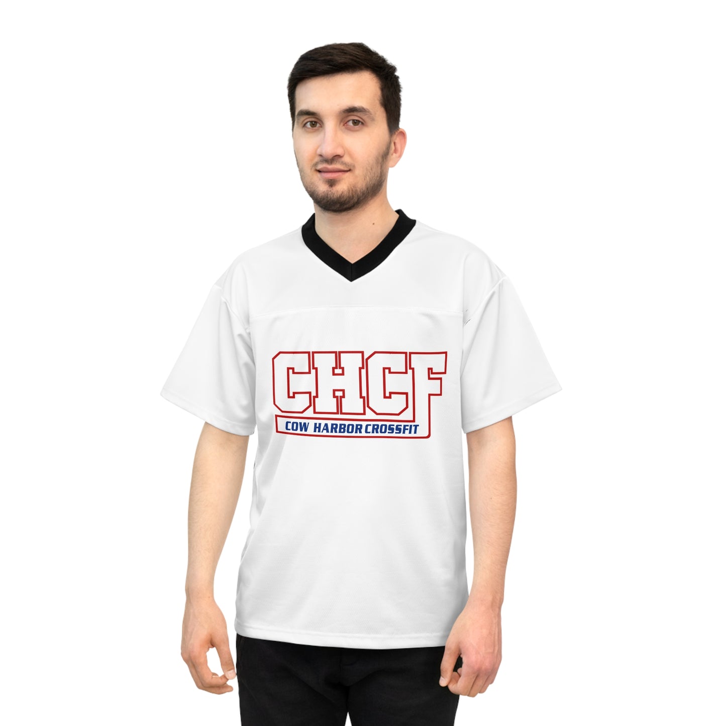 Bleed Blue Football Jersey in White