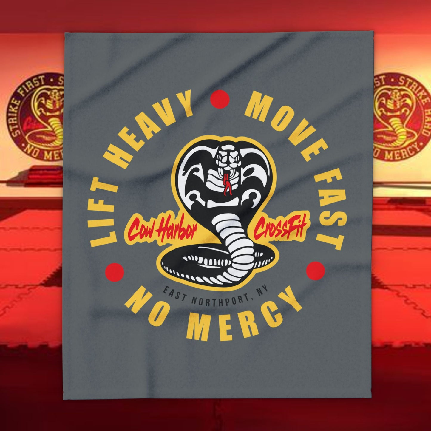 Lift Heavy, Move Fast, No Mercy Arctic Fleece Blanket