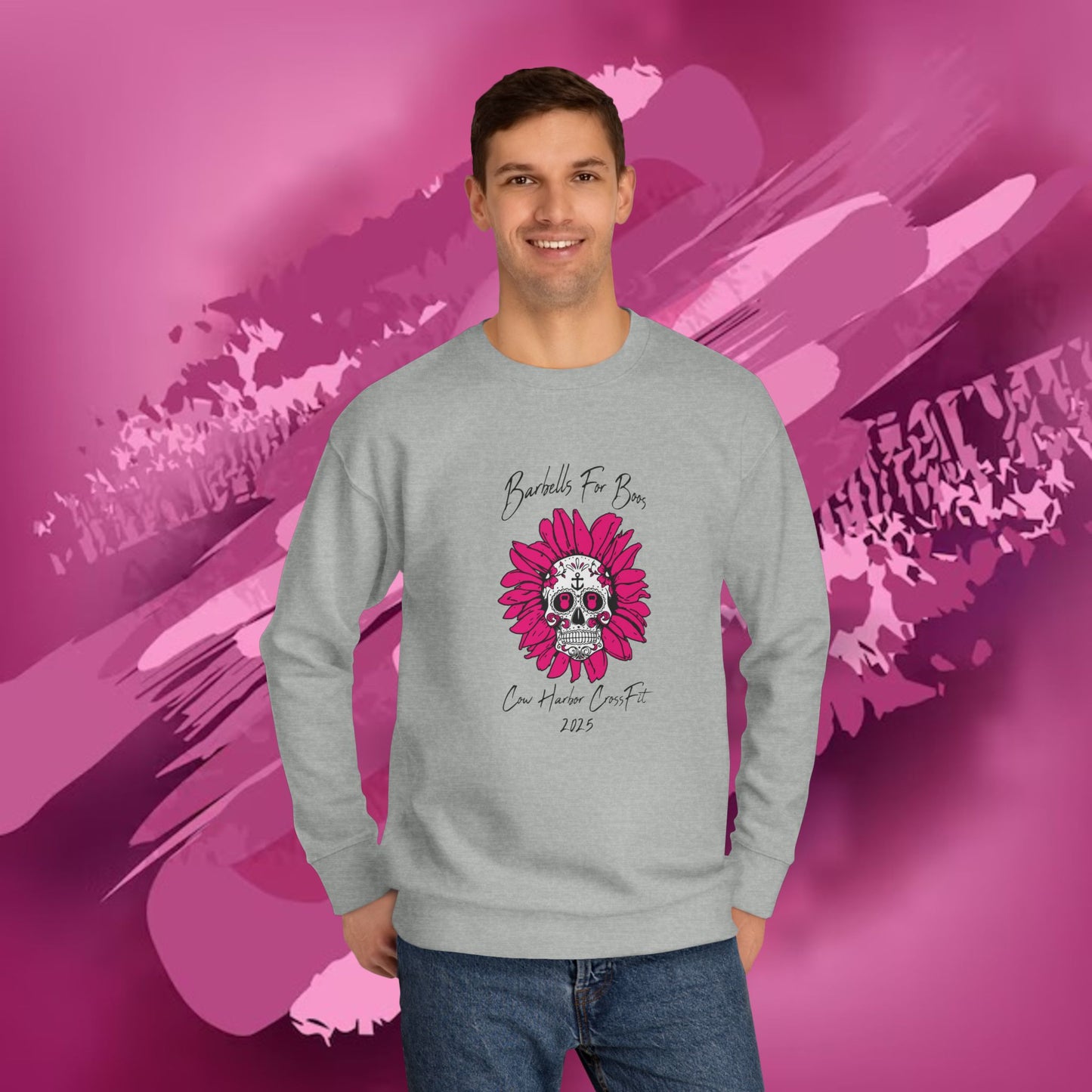 Barbells for Boos 2025 Skull Crew Sweatshirt