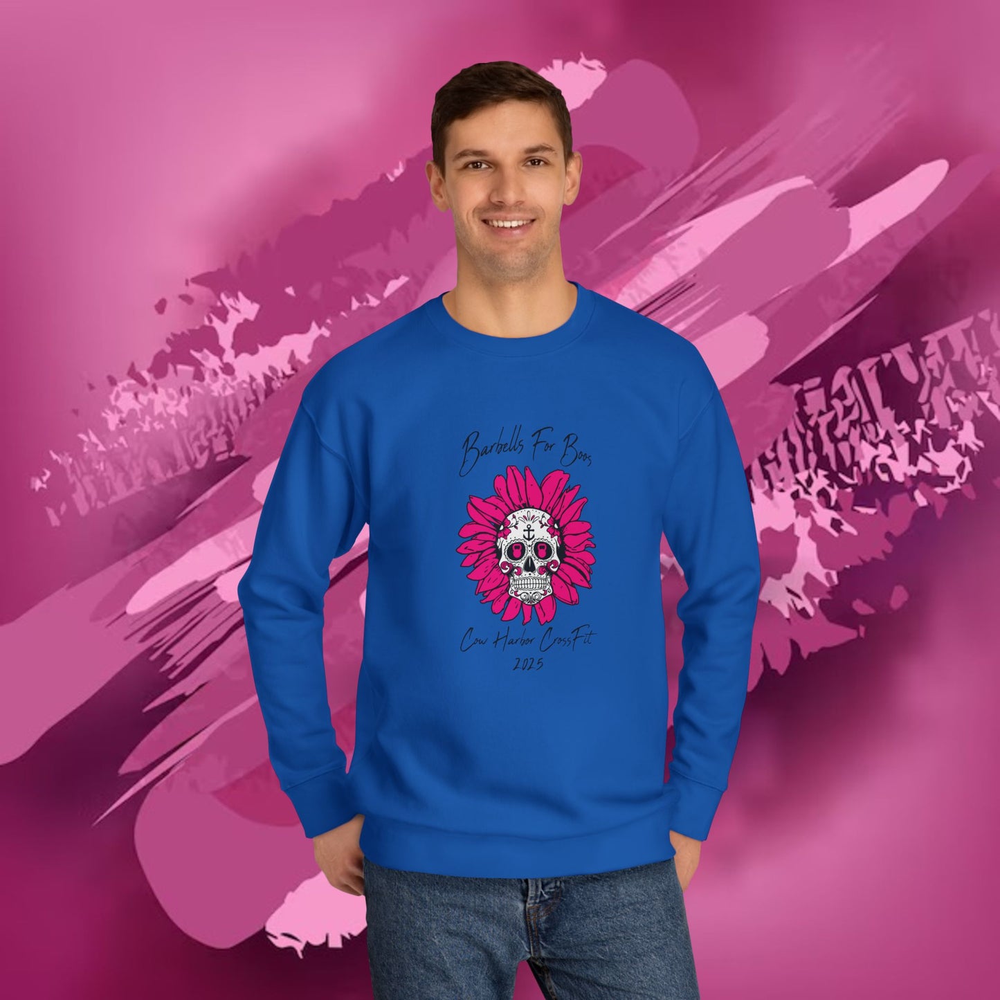 Barbells for Boos 2025 Skull Crew Sweatshirt