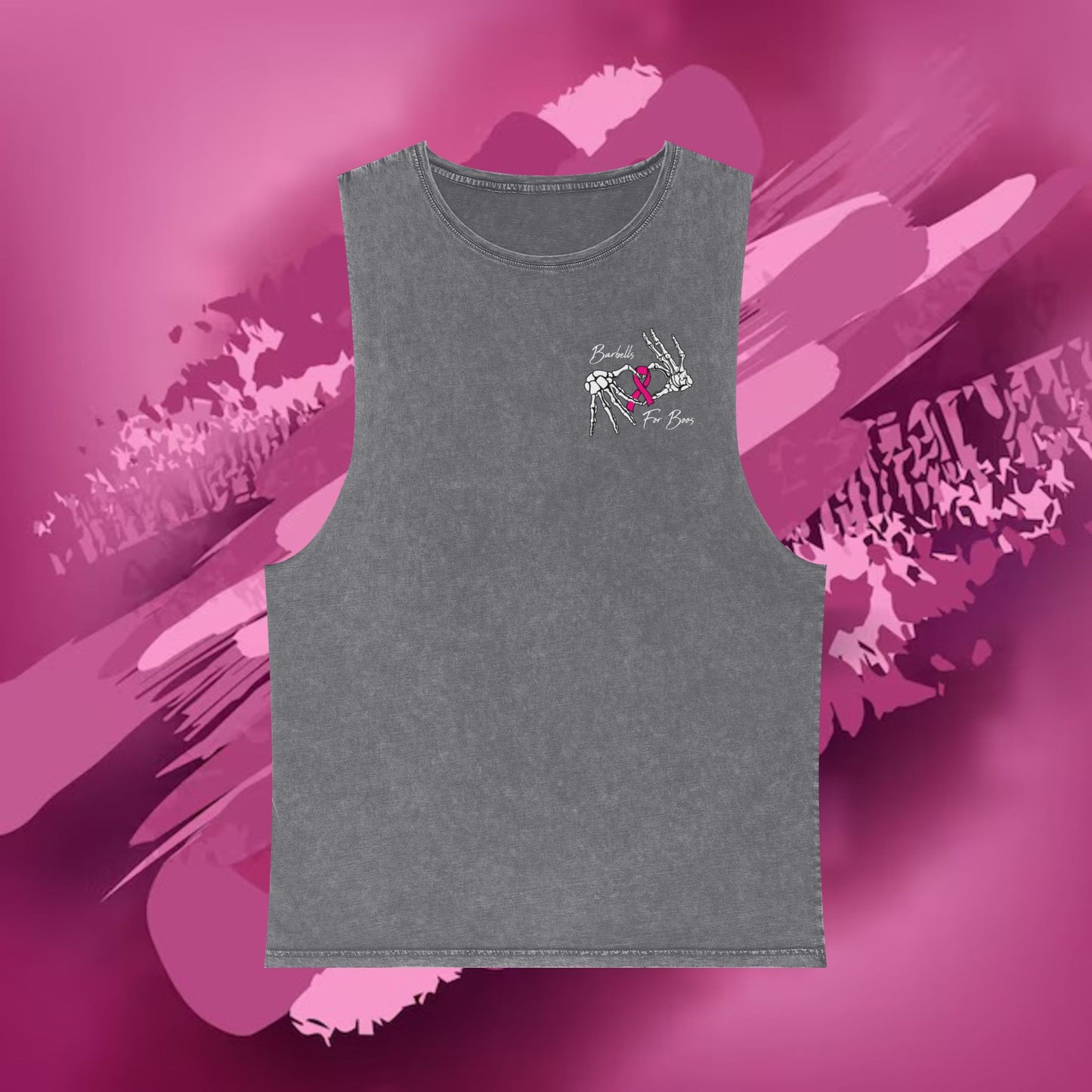 Barbells for Boos Stonewash Tank Top 2025