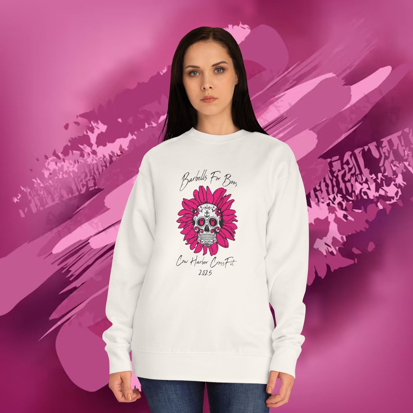Barbells for Boos 2025 Skull Crew Sweatshirt