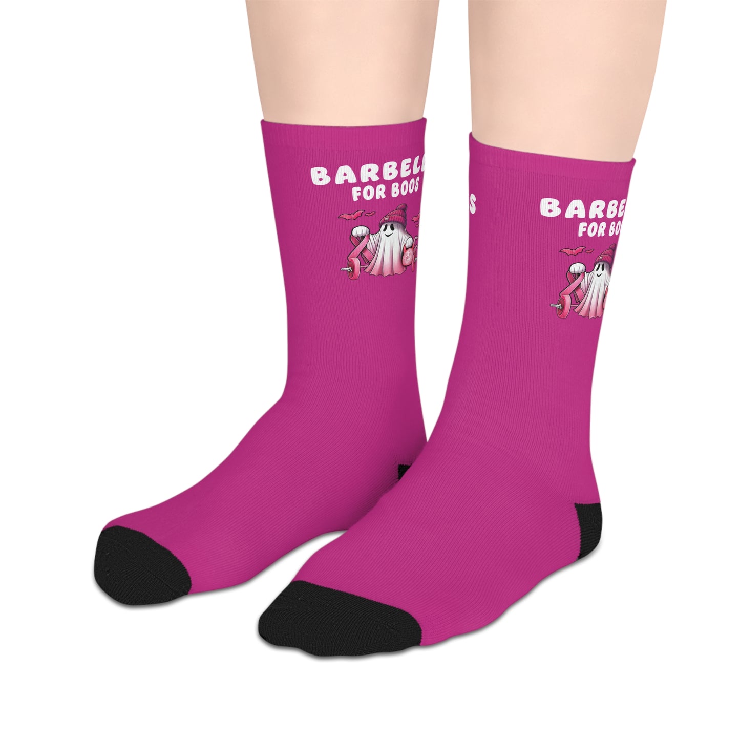 Barbells For Boos Mid-length Socks