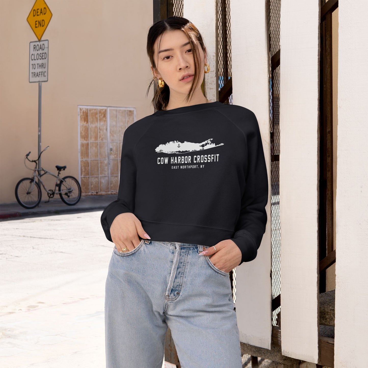 Island Cropped Fleece Pullover
