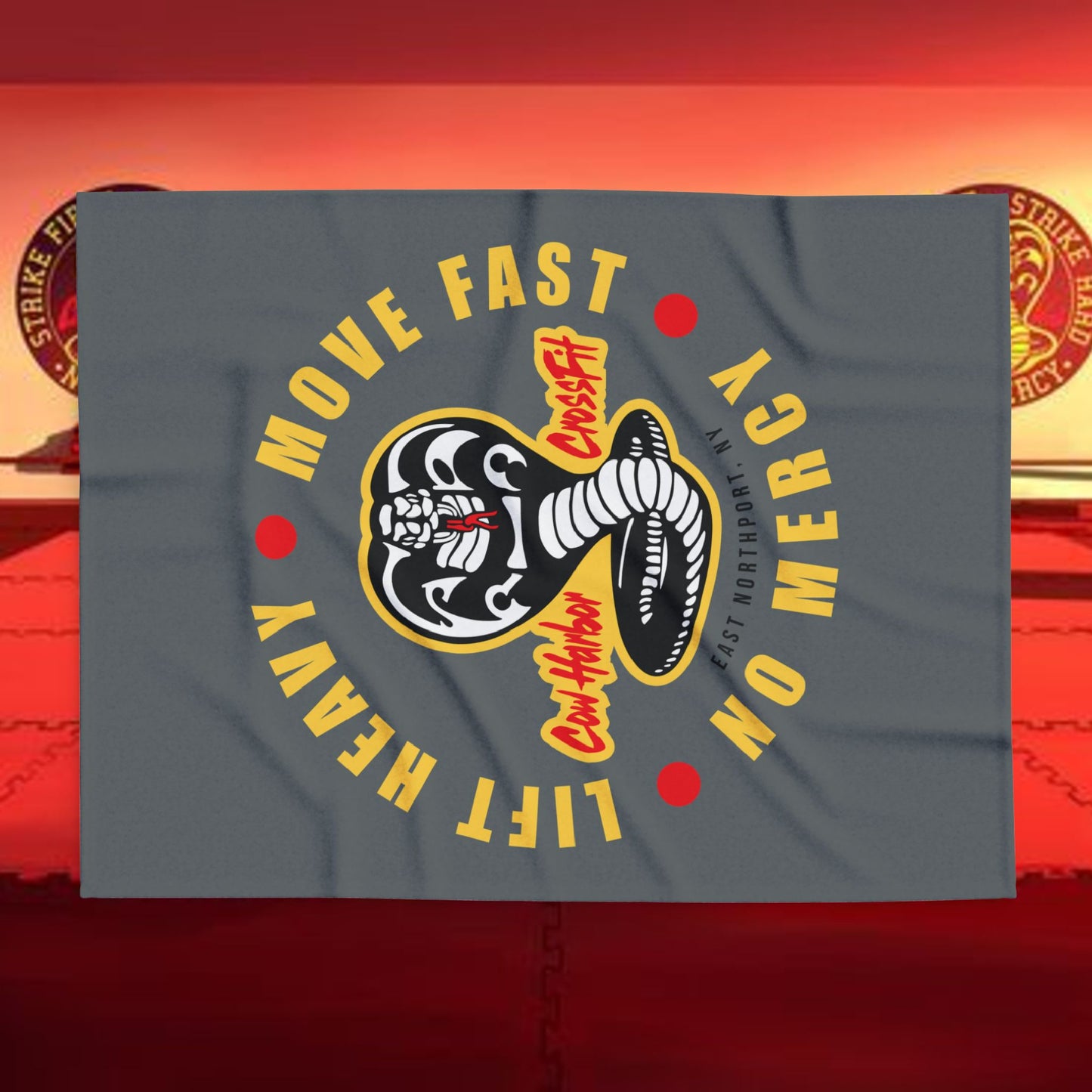 Lift Heavy, Move Fast, No Mercy Arctic Fleece Blanket