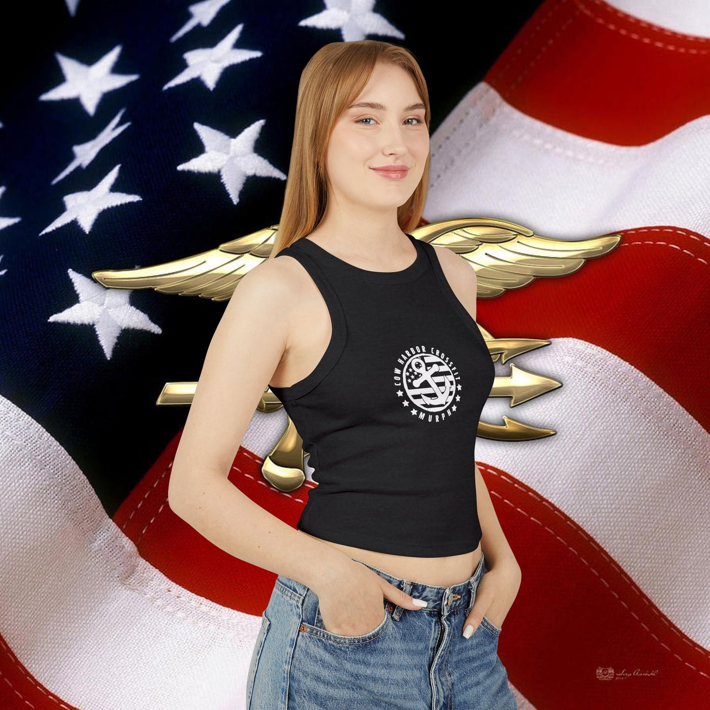 Murph Micro Rib Racer Tank Top