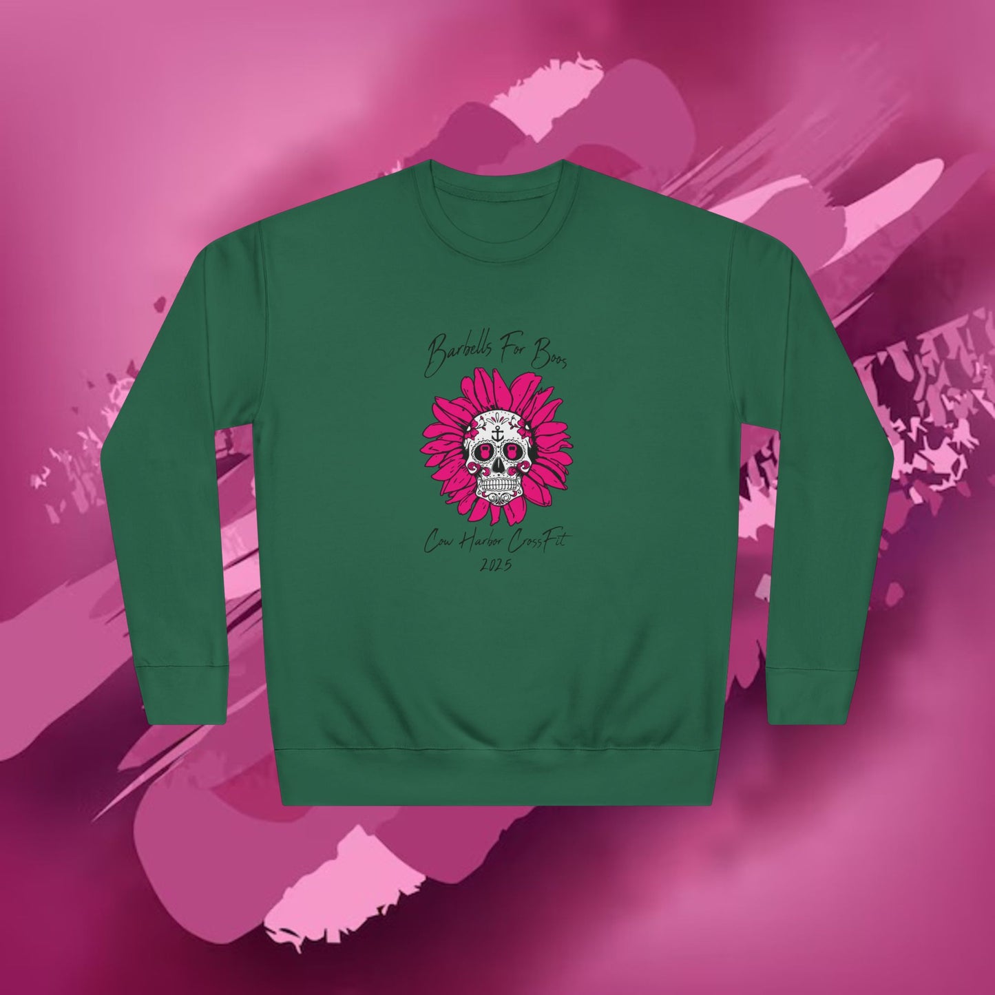 Barbells for Boos 2025 Skull Crew Sweatshirt