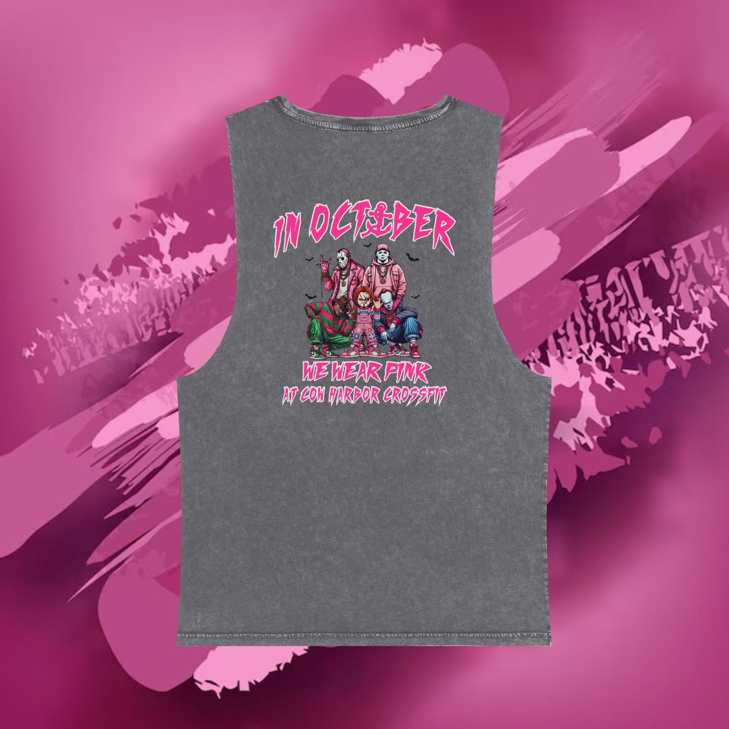 Barbells for Boos Stonewash Tank Top 2025