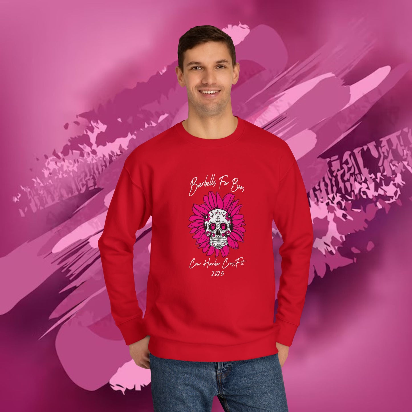 Barbells for Boos 2025 Skull Crew Sweatshirt