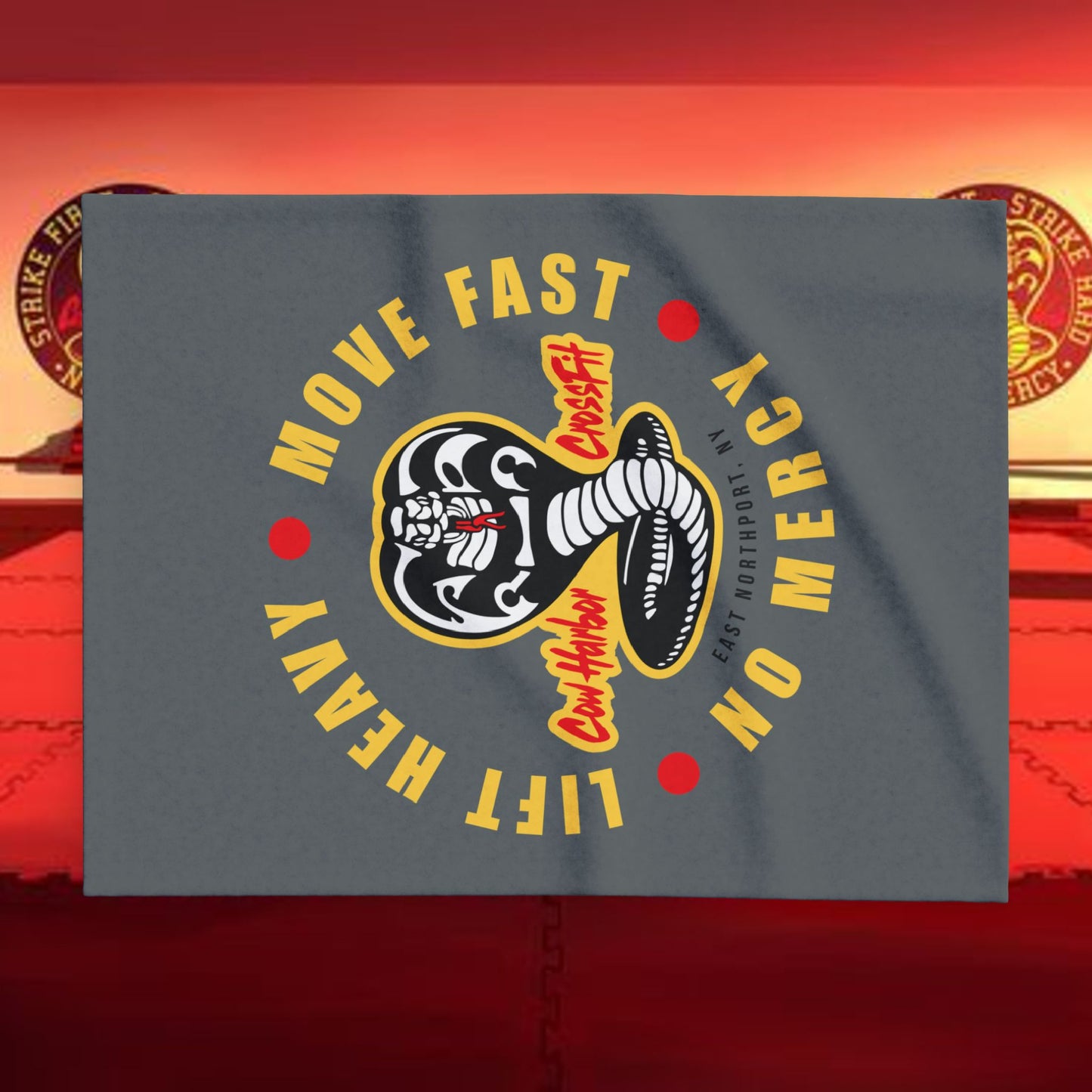 Lift Heavy, Move Fast, No Mercy Arctic Fleece Blanket