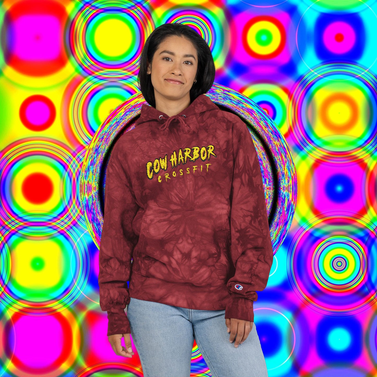 Embroidered CHCF Tie-Dye Champion Hoodie