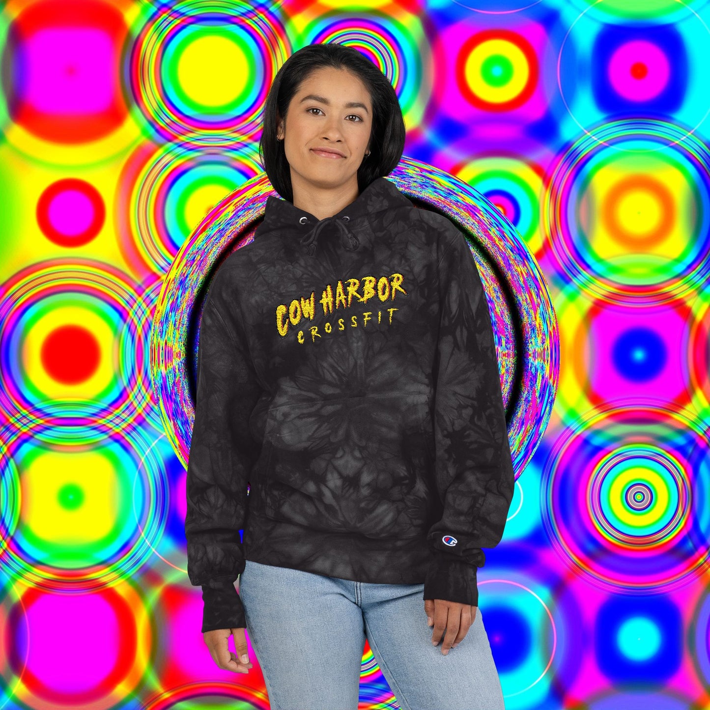 Embroidered CHCF Tie-Dye Champion Hoodie