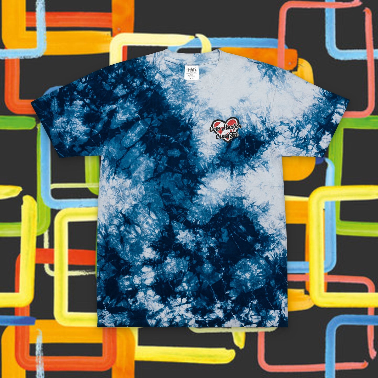 Embroidered Heartbreak Oversized Tie-Dye Tee