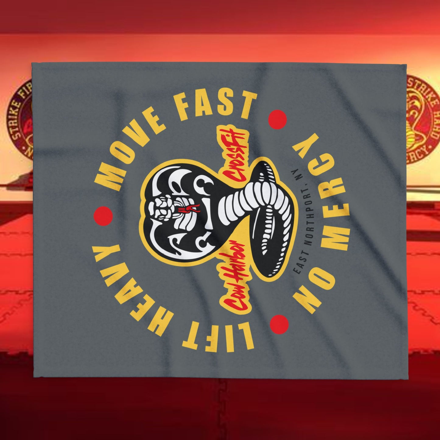 Lift Heavy, Move Fast, No Mercy Arctic Fleece Blanket