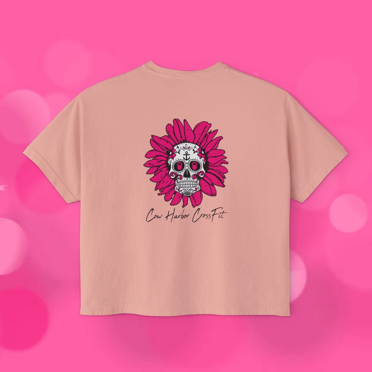 Barbells for Boos Women's Skull Boxy Tee