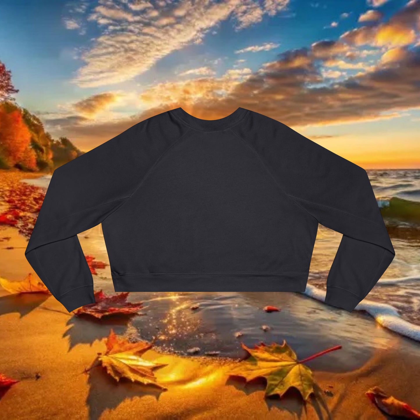 Island Cropped Fleece Pullover